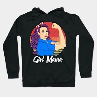 Girl Mama Vintage Mother’s Day Sunset Retro Hoodie